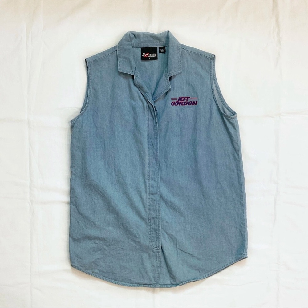 Chase Authentics Women's Nascar Jeff Gordon Chambray Shirt